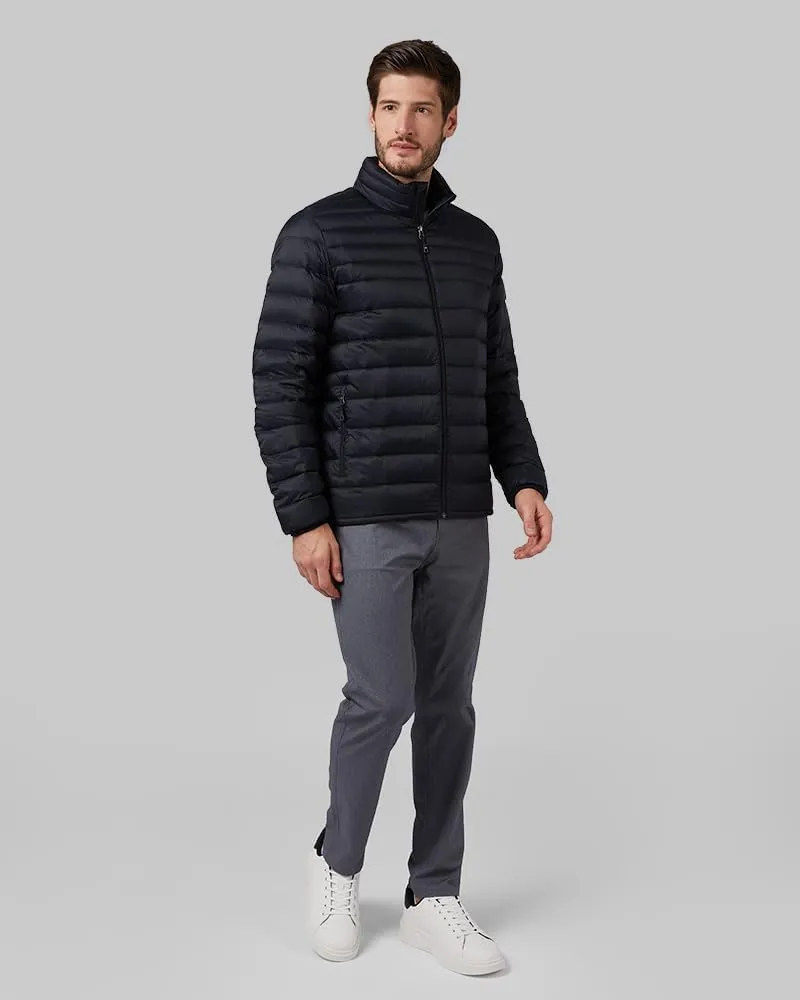 32 Degrees Heat Men's Ultra-Light Down Packable Jacket | Layering | Zippered Pockets | Water Repellent