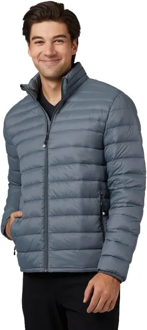 32 Degrees Heat Men's Ultra-Light Down Packable Jacket | Layering | Zippered Pockets | Water Repellent