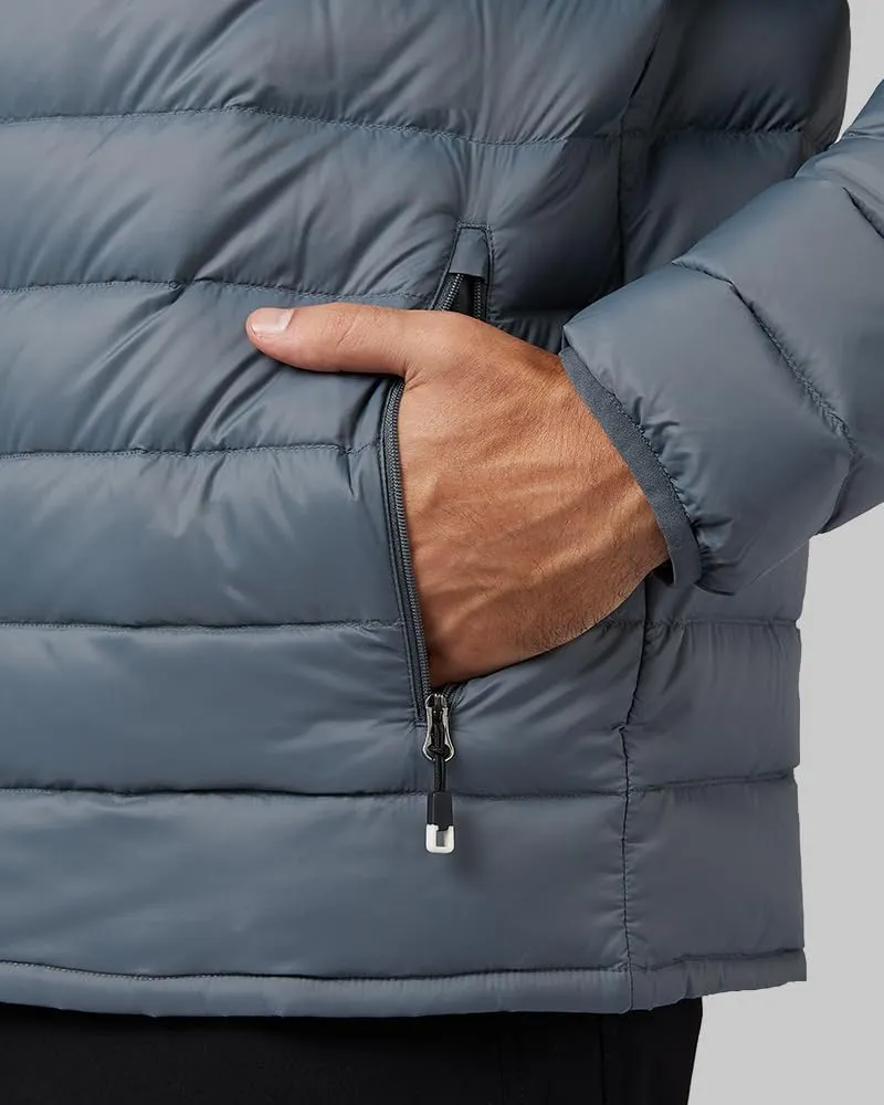 32 Degrees Heat Men's Ultra-Light Down Packable Jacket | Layering | Zippered Pockets | Water Repellent