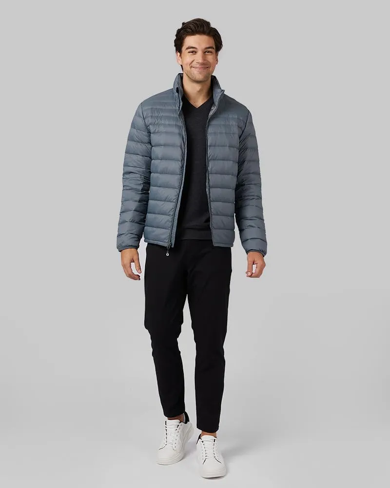 32 Degrees Heat Men's Ultra-Light Down Packable Jacket | Layering | Zippered Pockets | Water Repellent