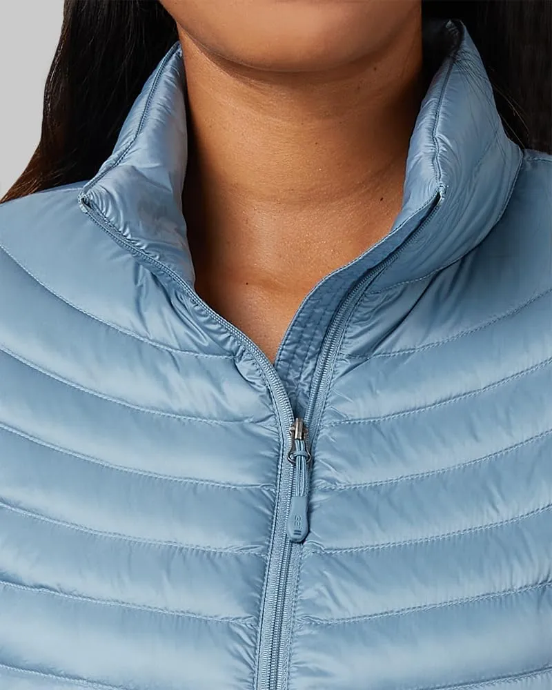 32 Degrees Heat Women's Ultra-Light Down Packable Jacket | Layering |Semi-Fitted | Zippered Pockets | Water Repellent