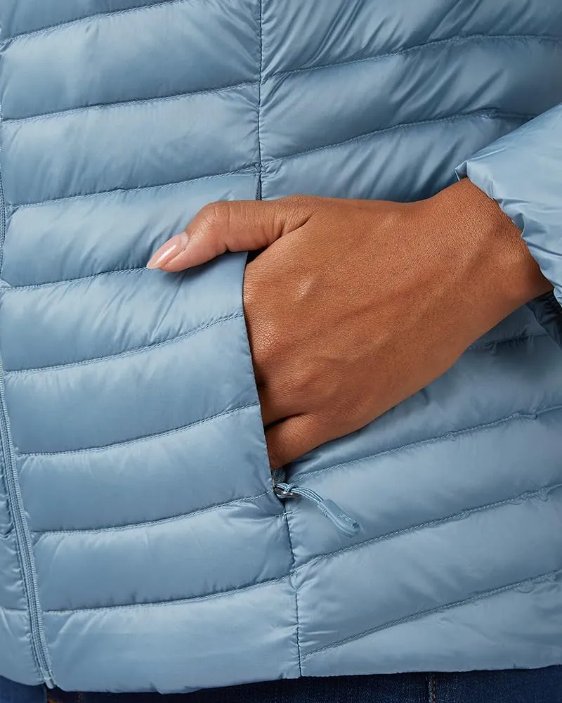 32 Degrees Heat Women's Ultra-Light Down Packable Jacket | Layering |Semi-Fitted | Zippered Pockets | Water Repellent
