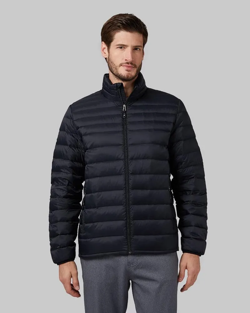 32 Degrees Men's Ultra-Light Down Packable Jacket | Layering | Zippered Pockets | Water Repellent