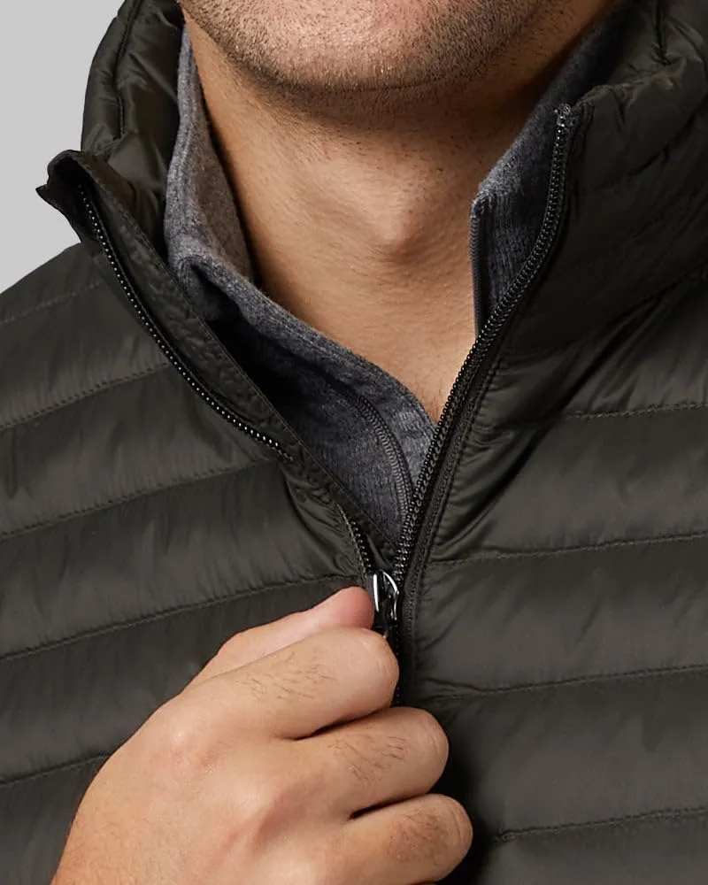 32 Degrees Men's Ultra-Light Down Packable Jacket | Layering | Zippered Pockets | Water Repellent