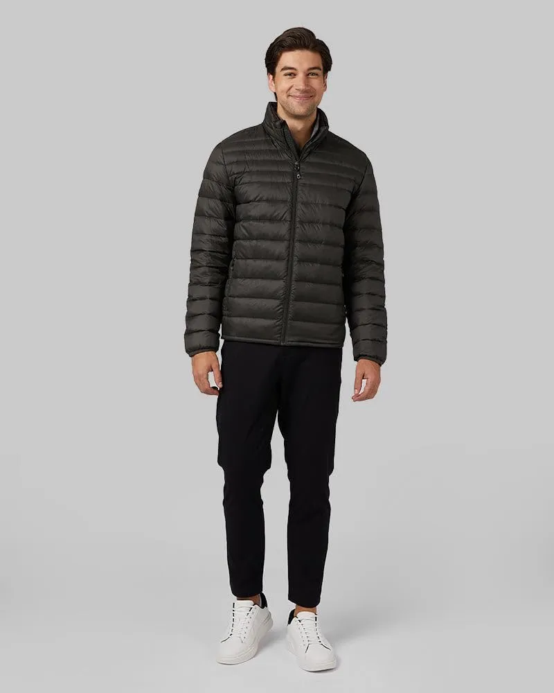 32 Degrees Men's Ultra-Light Down Packable Jacket | Layering | Zippered Pockets | Water Repellent