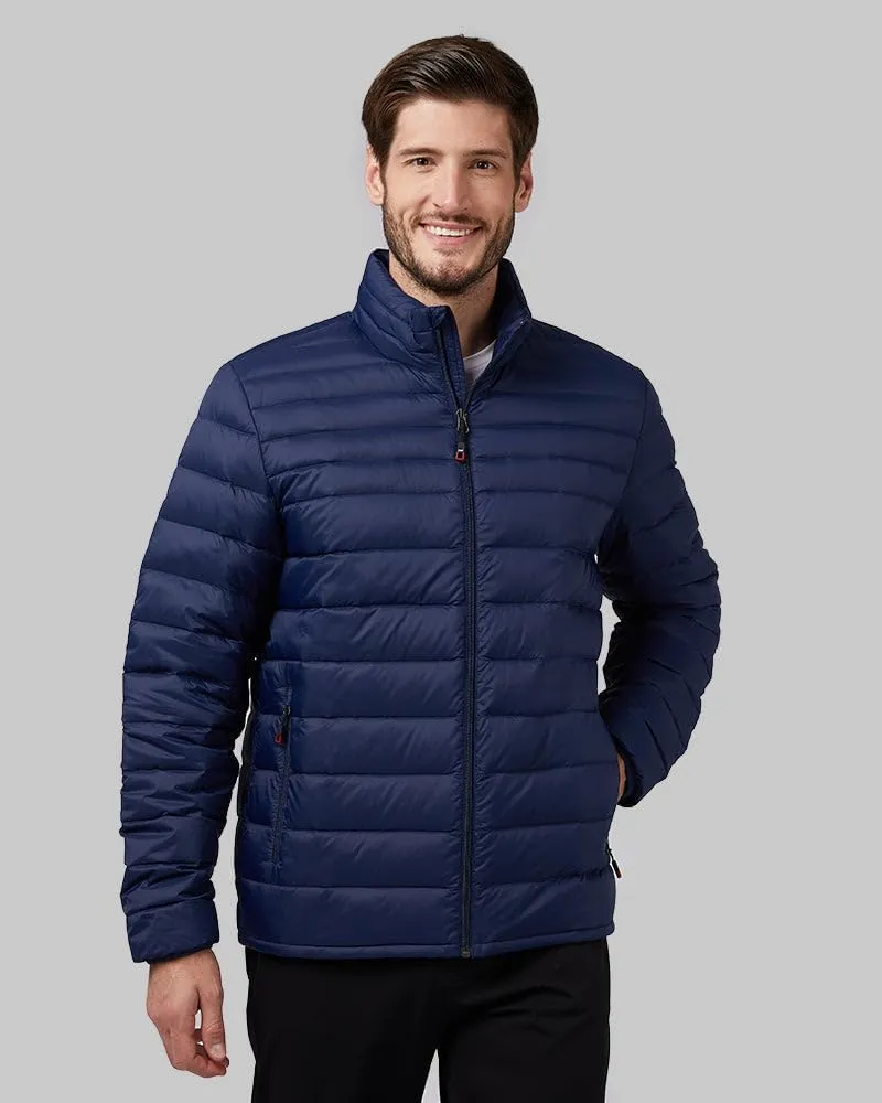 32 Degrees Men's Ultra-Light Down Packable Jacket | Layering | Zippered Pockets | Water Repellent