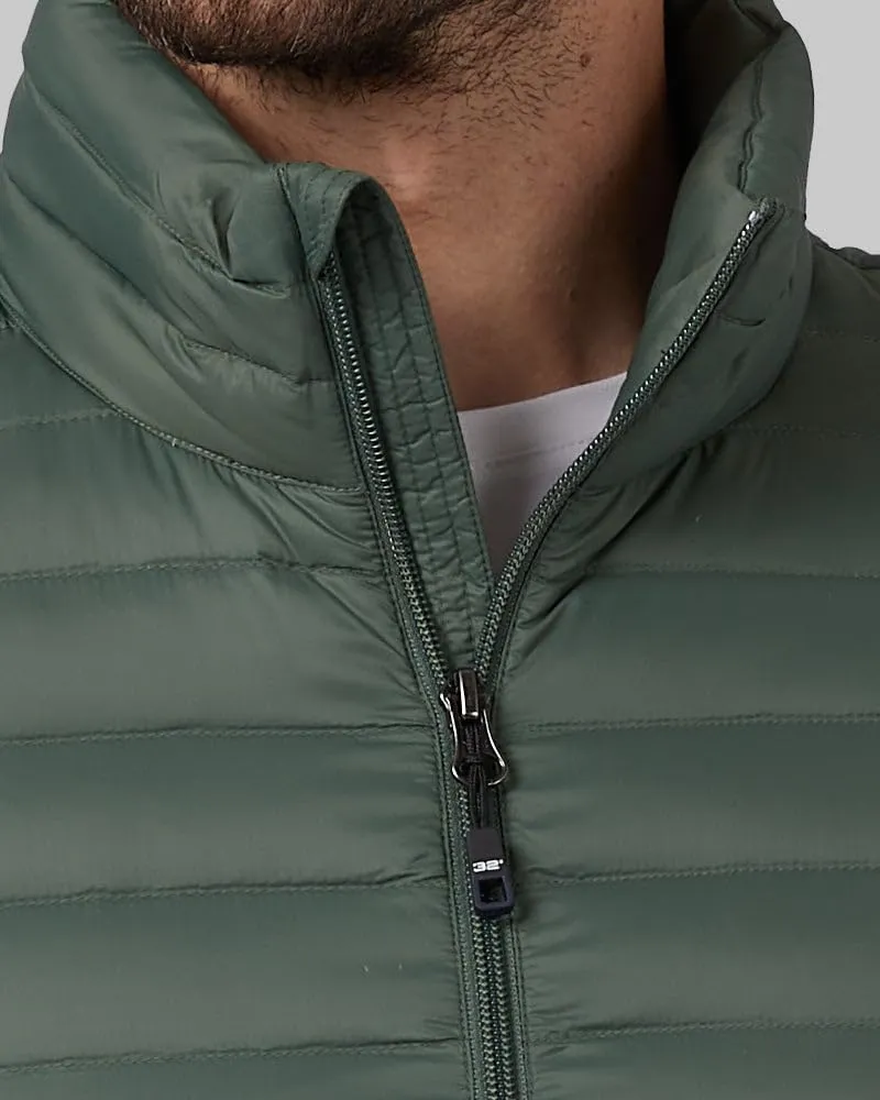 32 Degrees Men's Ultra-Light Down Packable Jacket | Layering | Zippered Pockets | Water Repellent