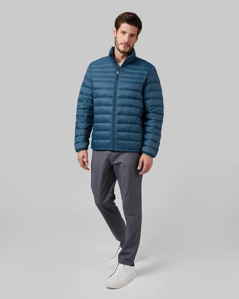 32 Degrees Men's Ultra-Light Down Packable Jacket | Layering | Zippered Pockets | Water Repellent