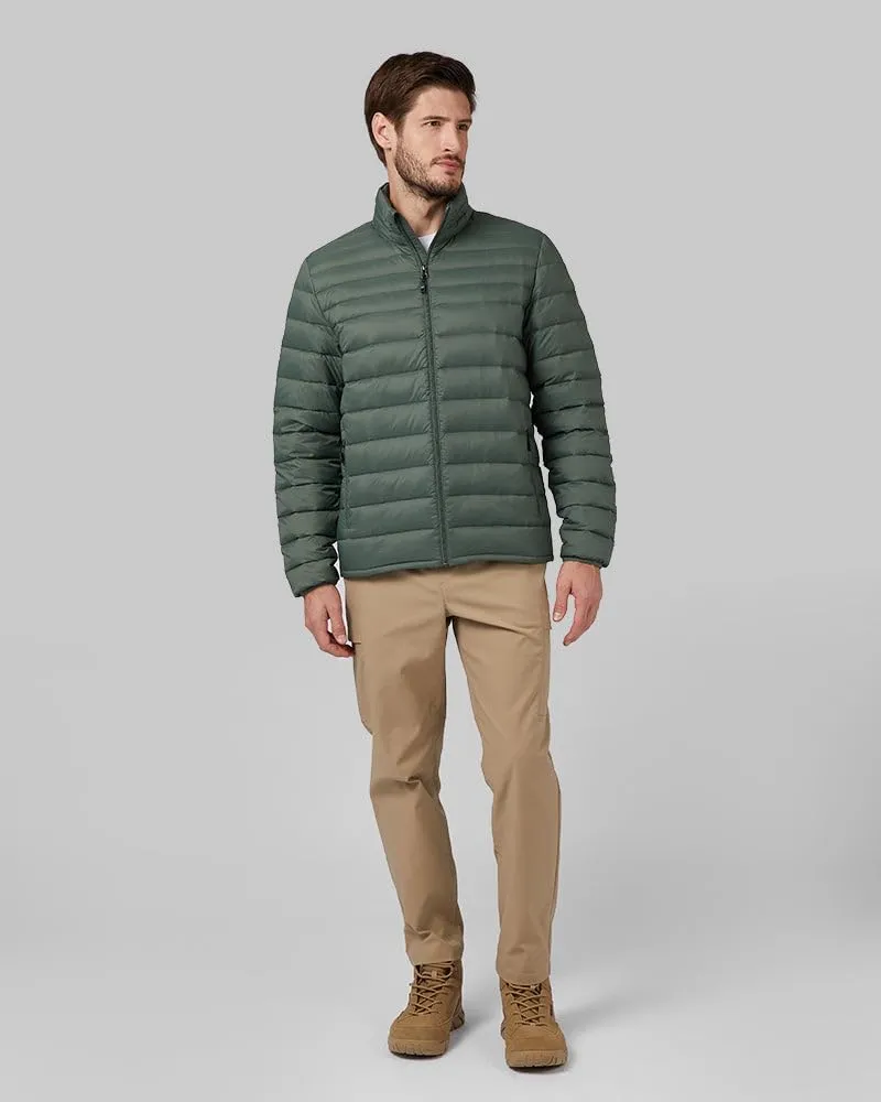 32 Degrees Men's Ultra-Light Down Packable Jacket | Layering | Zippered Pockets | Water Repellent
