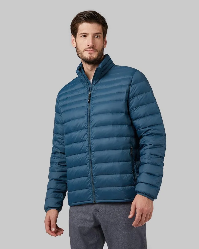 32 Degrees Men's Ultra-Light Down Packable Jacket | Layering | Zippered Pockets | Water Repellent
