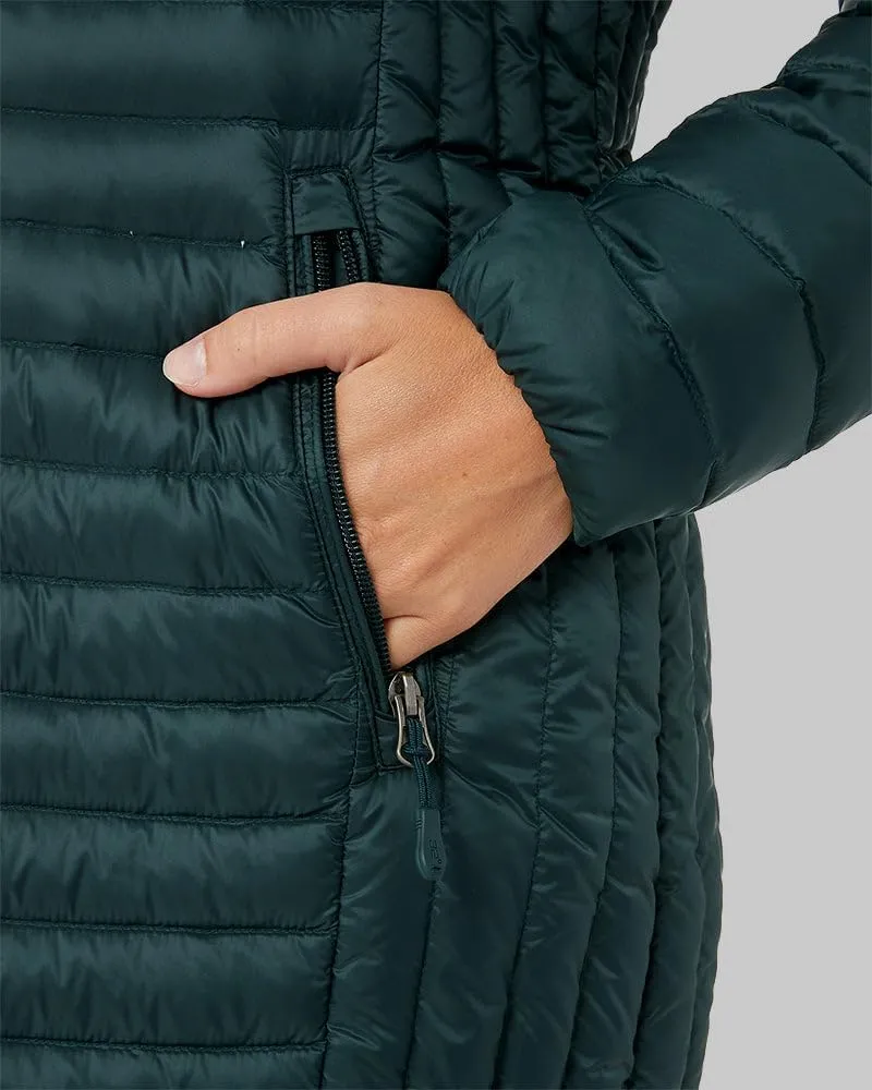 32 Degrees Women's 3/4 Ultra-Light Down Jacket| Slim Fit | Detachable Hood | Water Repellant