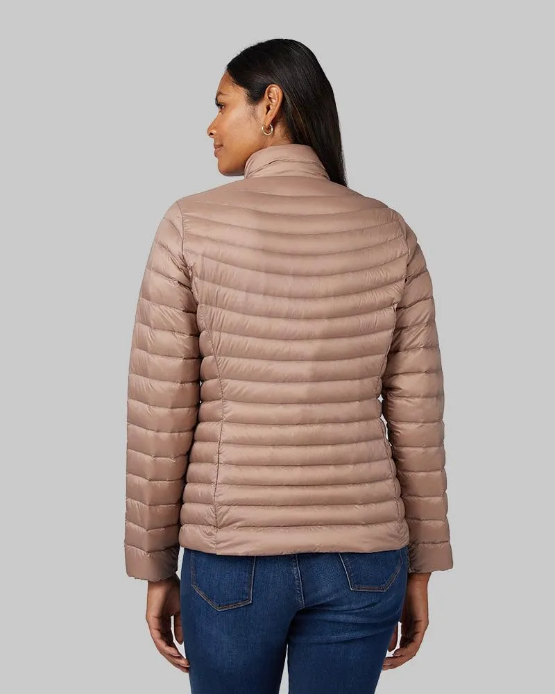 32 Degrees Women's Ultra-Light Down Packable Jacket | Layering |Semi-Fitted | Zippered Pockets | Water Repellent