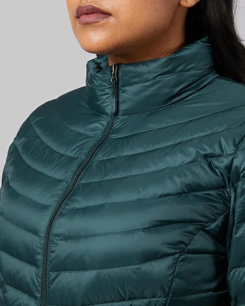 32 Degrees Women's Ultra-Light Down Packable Jacket | Layering |Semi-Fitted | Zippered Pockets | Water Repellent