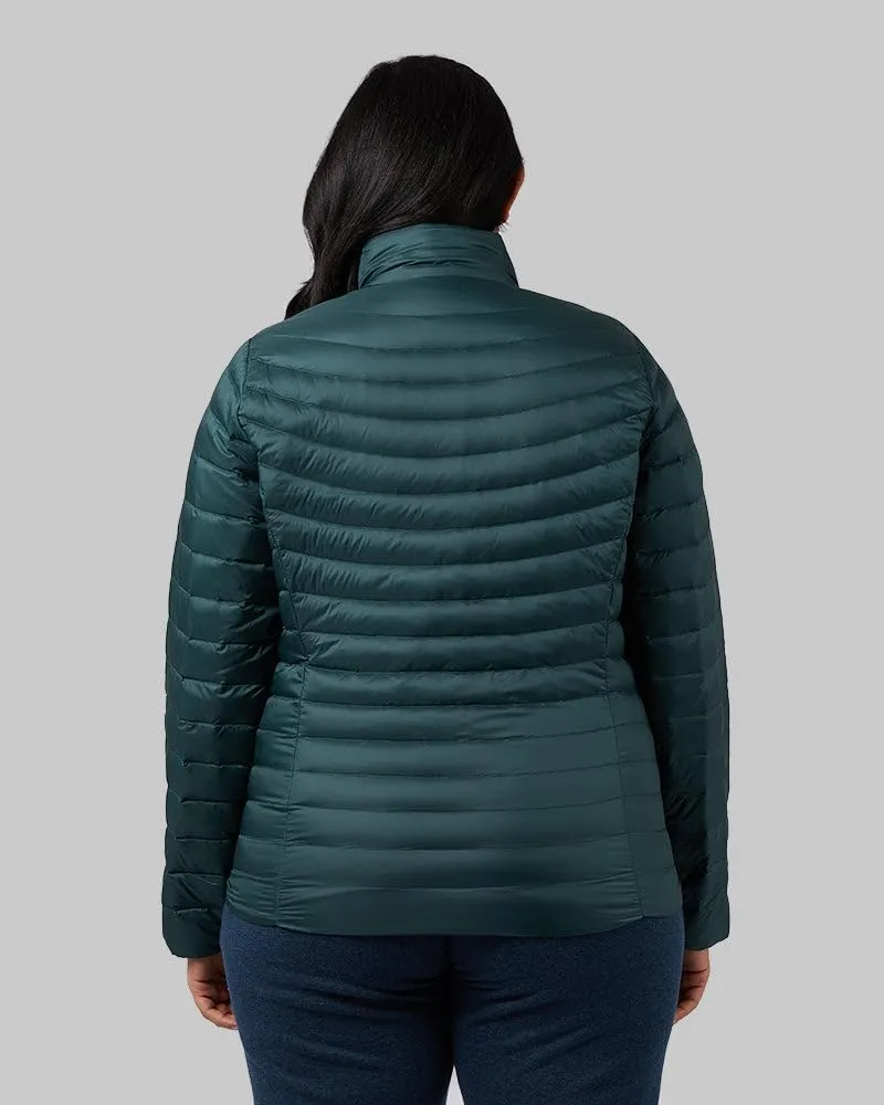 32 Degrees Women's Ultra-Light Down Packable Jacket | Layering |Semi-Fitted | Zippered Pockets | Water Repellent