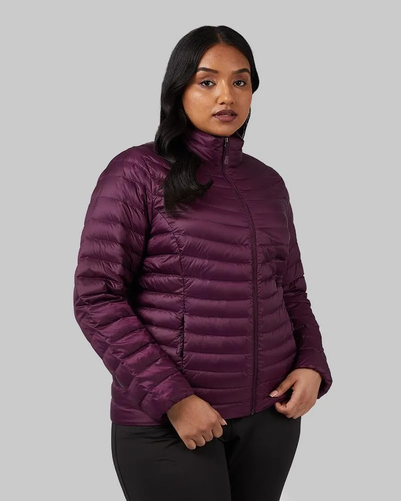 32 Degrees Women's Ultra-Light Down Packable Jacket | Layering |Semi-Fitted | Zippered Pockets | Water Repellent