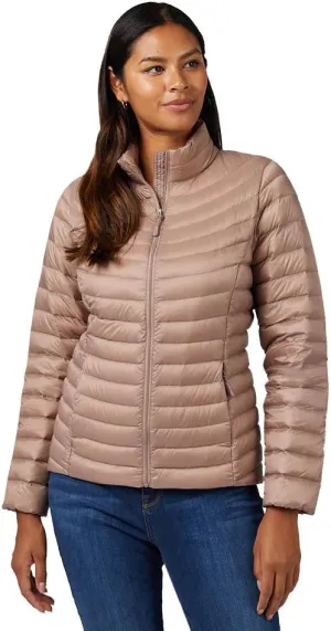 32 Degrees Women's Ultra-Light Down Packable Jacket | Layering |Semi-Fitted | Zippered Pockets | Water Repellent