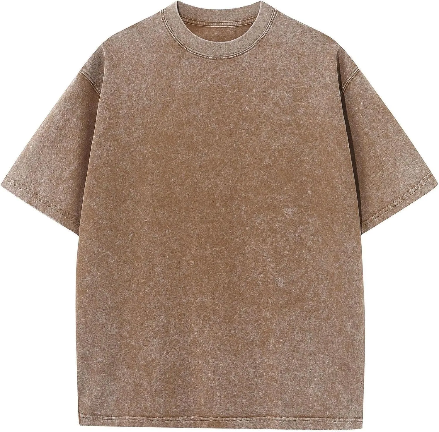 Acid Wash Tshirt Men,Men's Cotton T-Shirts,Streetwear Baggy Washed Unisex Tops,Acid Wash Casual Hip Hop Tops