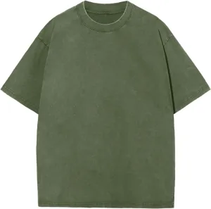 Acid Wash Tshirt Men,Men's Cotton T-Shirts,Streetwear Baggy Washed Unisex Tops,Acid Wash Casual Hip Hop Tops