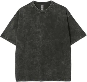 Acid Wash Tshirt Men,Men's Cotton T-Shirts,Streetwear Baggy Washed Unisex Tops,Acid Wash Casual Hip Hop Tops