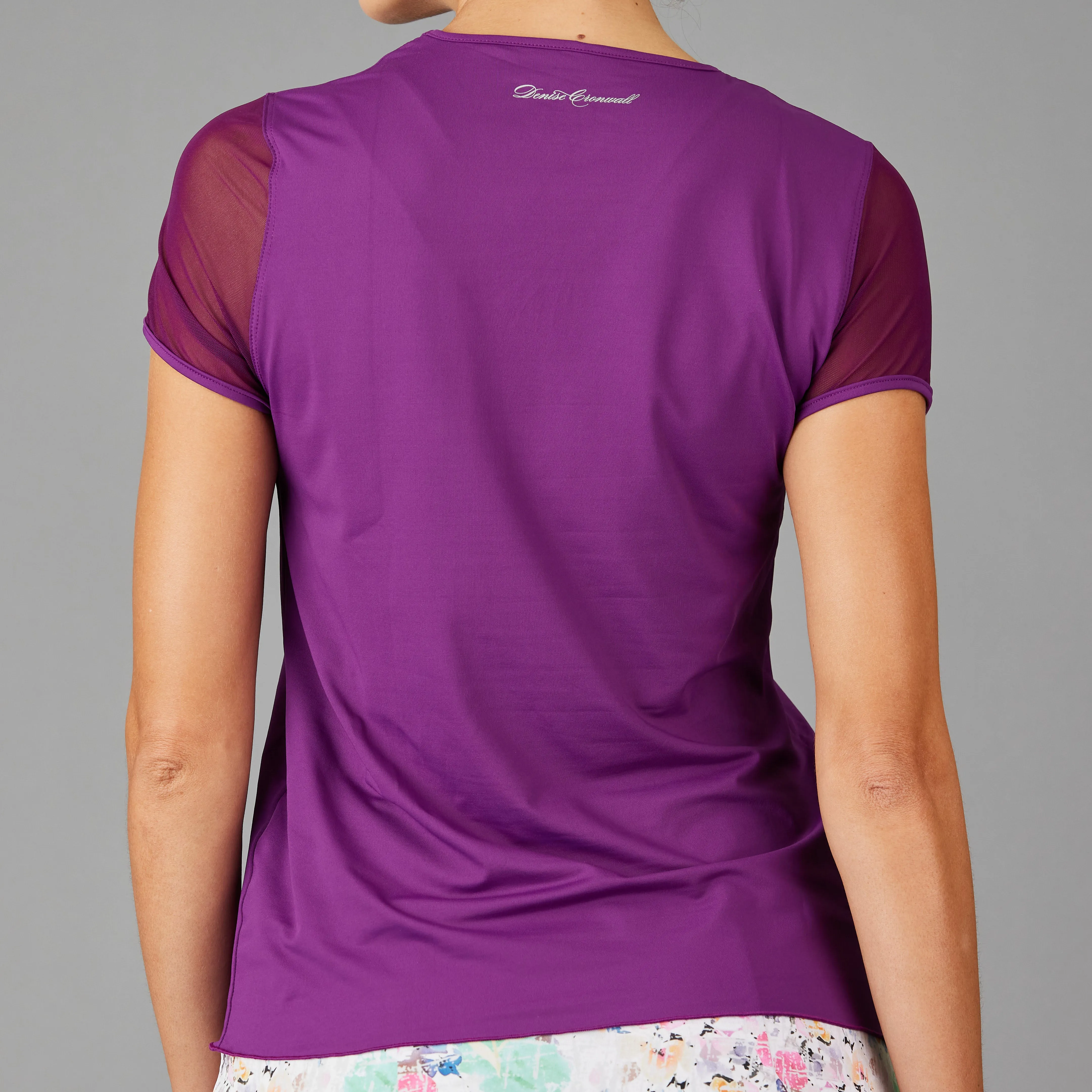 Amethyst  Mesh Sleeve Top (purple)