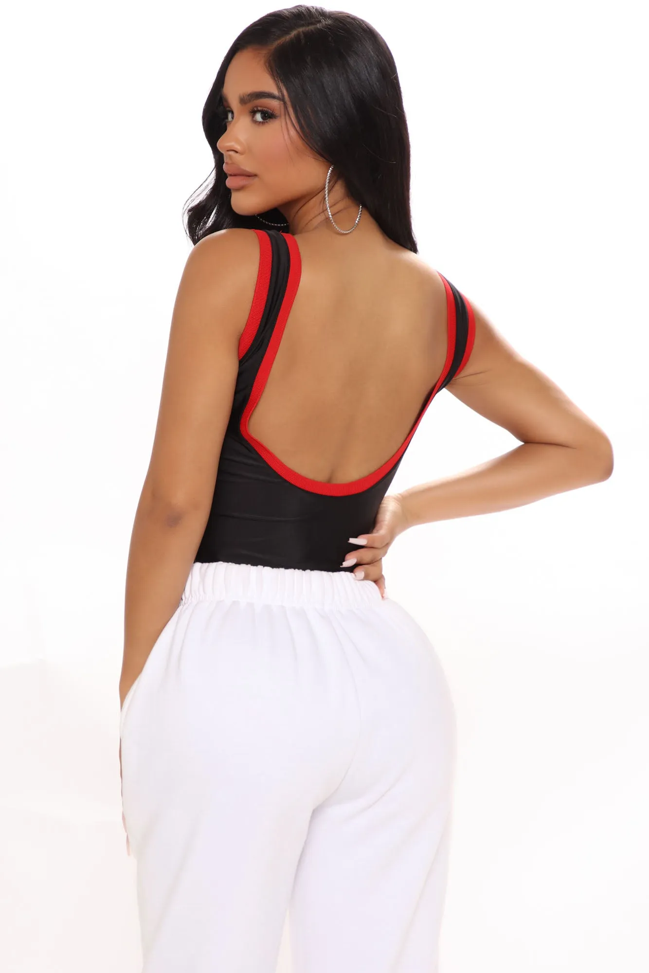 Bank Shot Bulls Bodysuit - Black/Red