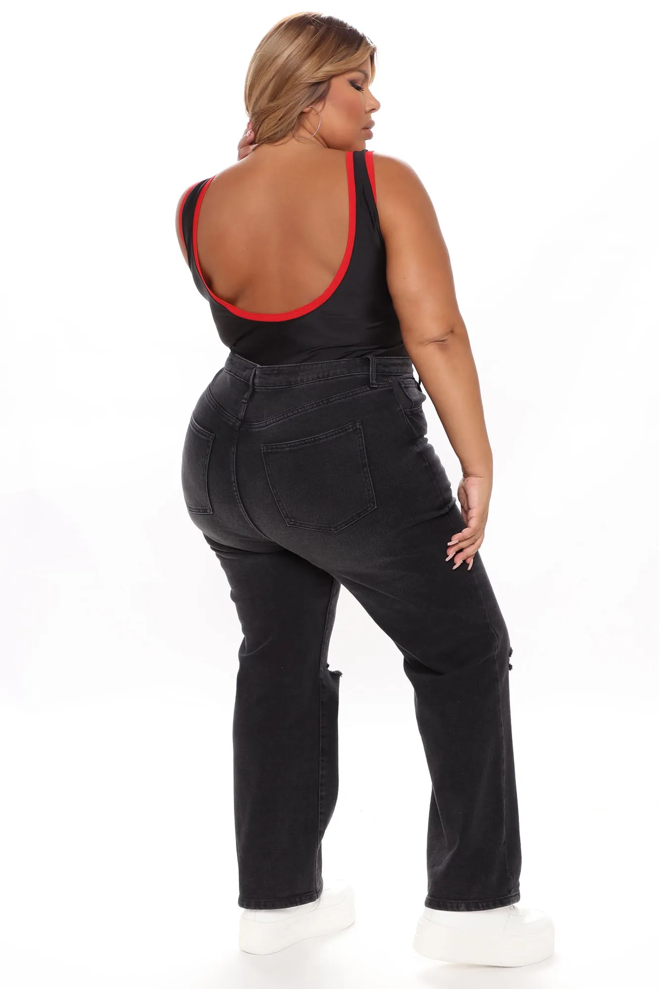 Bank Shot Bulls Bodysuit - Black/Red
