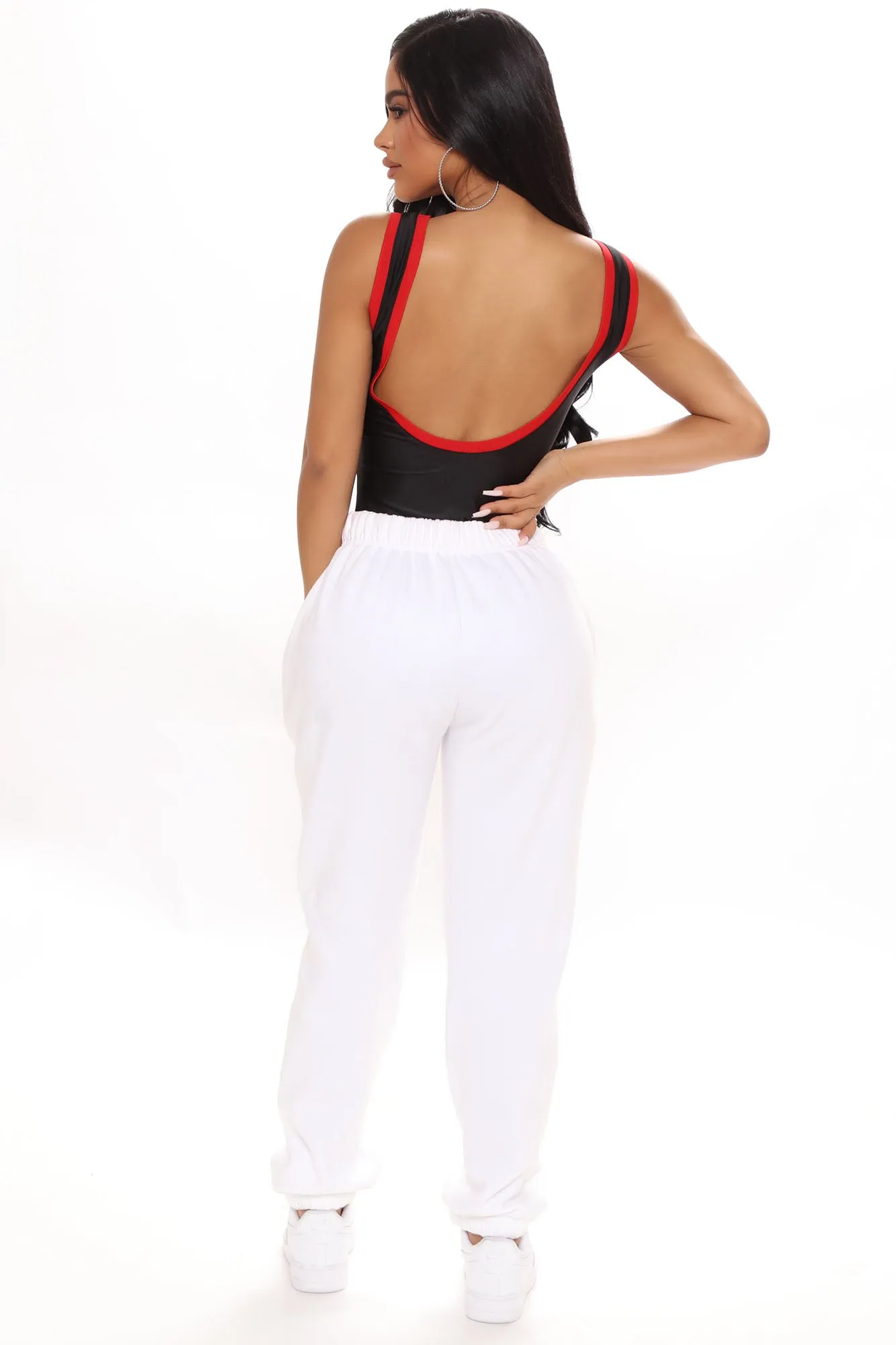Bank Shot Bulls Bodysuit - Black/Red