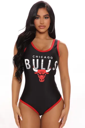 Bank Shot Bulls Bodysuit - Black/Red