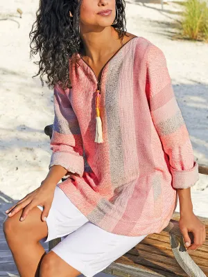 Casual Striped Long Sleeve T-Shirt