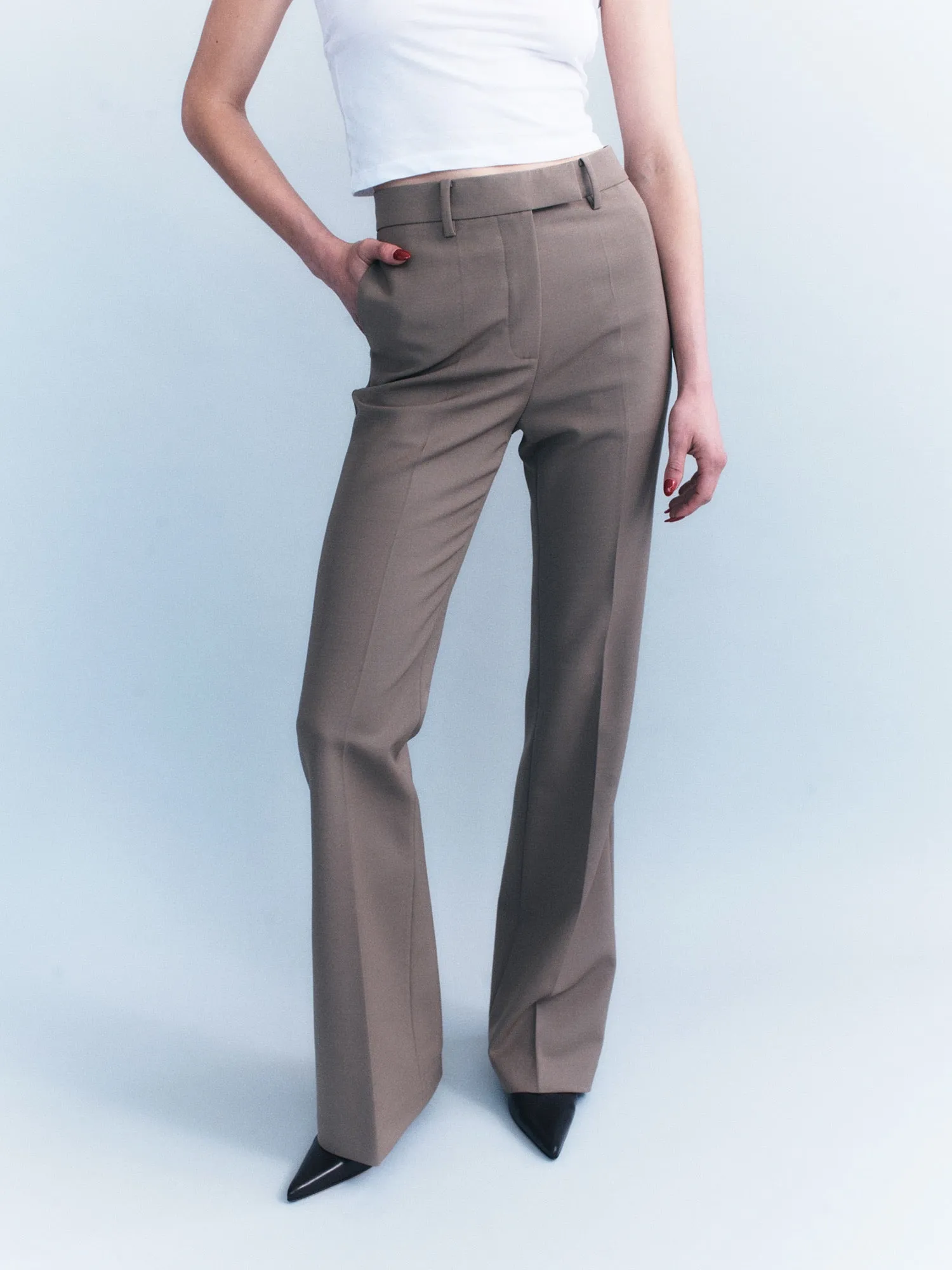 Celina Scuba Wool Tailored Pants