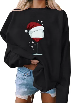 Christmas Outfits For Women Cute Christmas Tree Sweaters Oversized Crewneck Holiday Sweatshirts 2024 Fall Winter