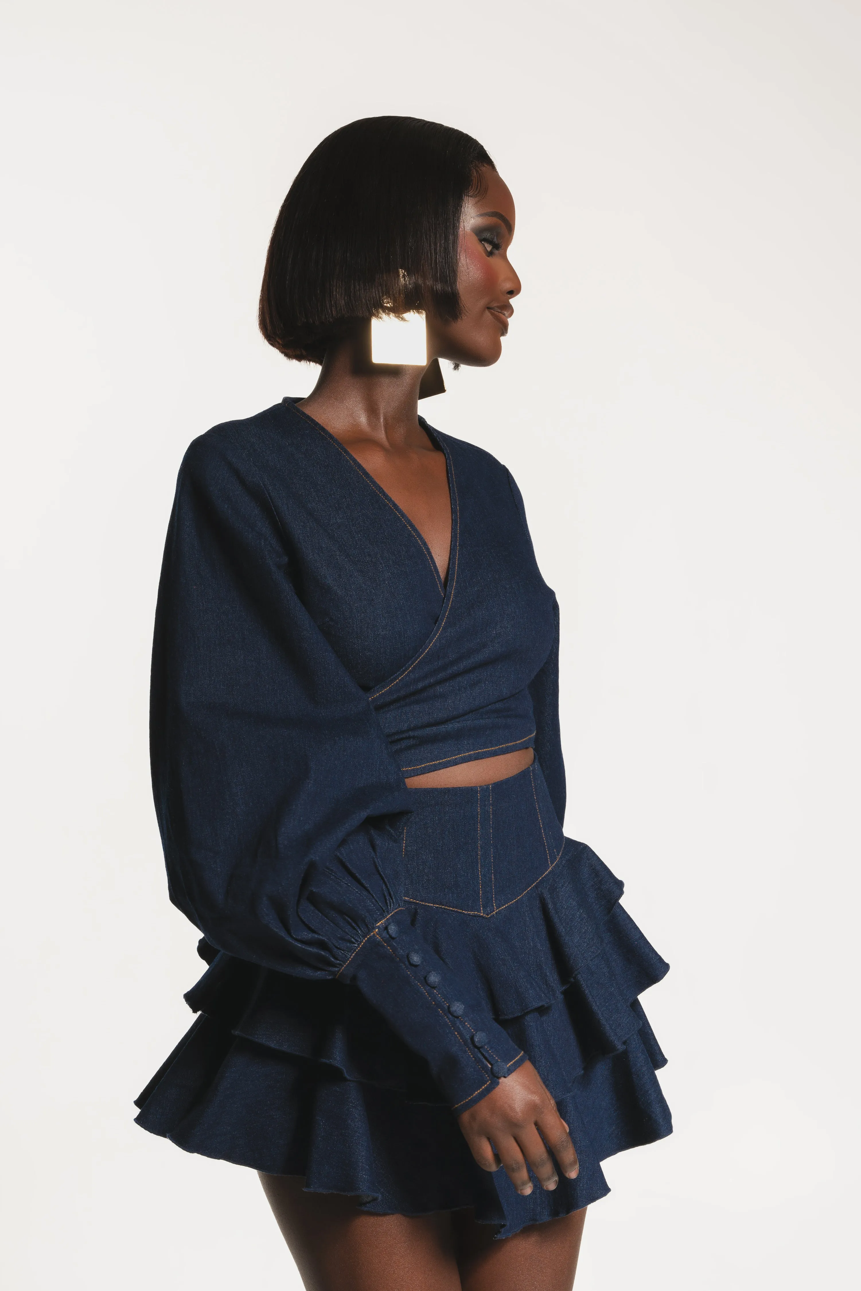 Denim DANA Wrap top