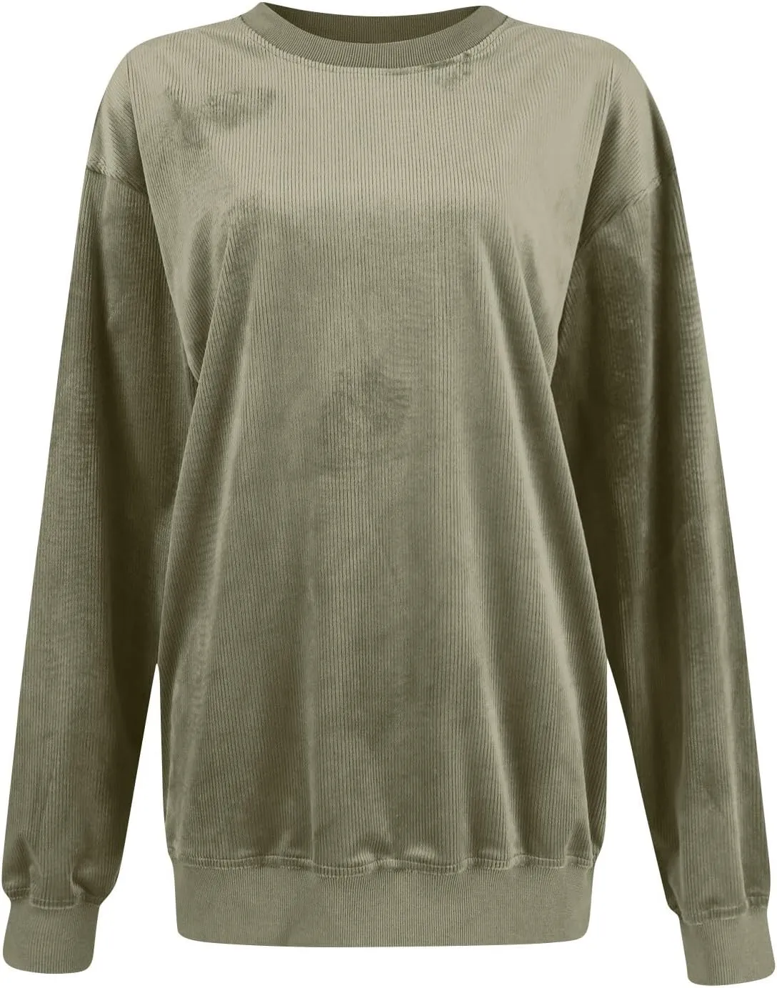Fall Sweatshirts for Women Trendy Oversized Teacher Crewneck Sweatshirt Drop Shoulder Long Sleeve Pullover Sweaters
