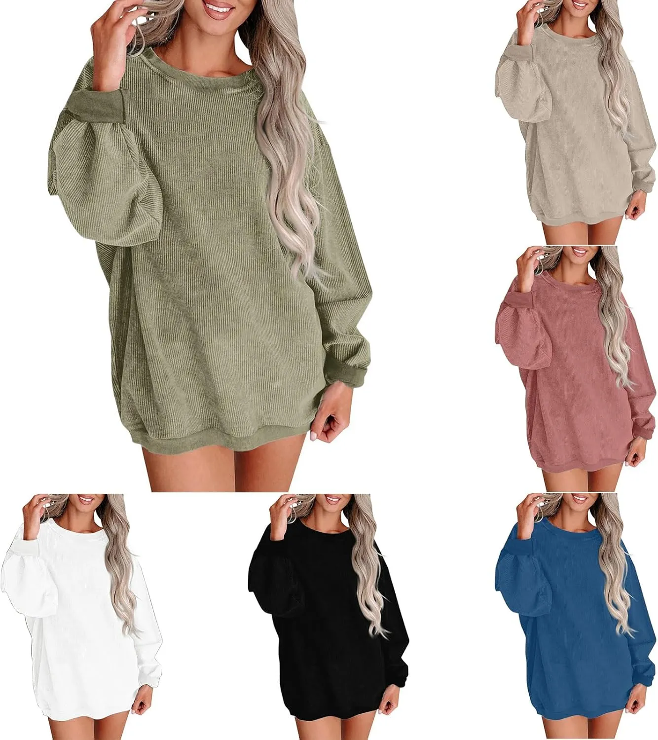 Fall Sweatshirts for Women Trendy Oversized Teacher Crewneck Sweatshirt Drop Shoulder Long Sleeve Pullover Sweaters