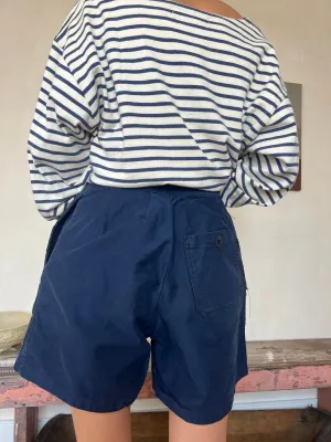 French Workwear Pleated Shorts