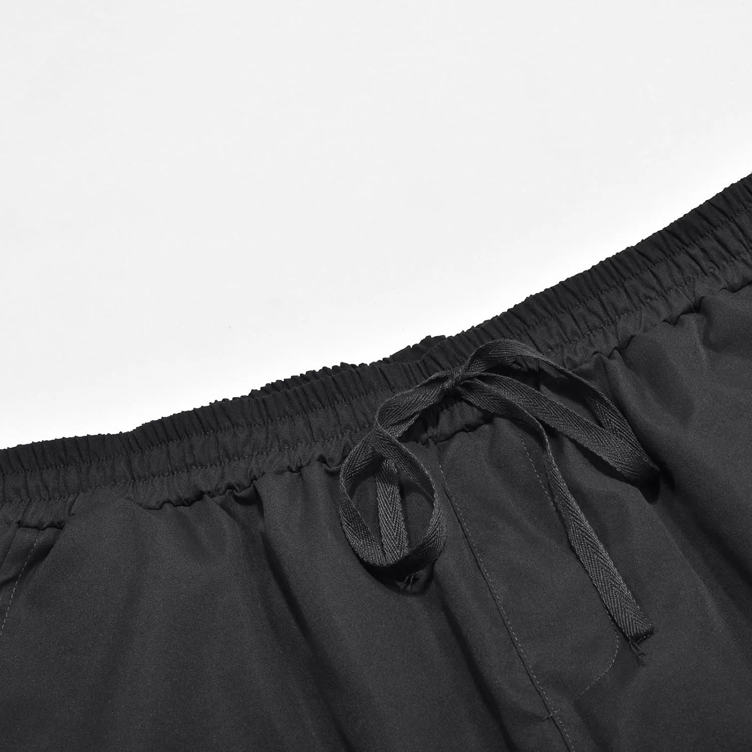 GIERIDUC Men's Lightweight Cargo Pants Sweatpants Athletic Running Fashion Trousers Drawstring Loose Fit Joggers with Pockets