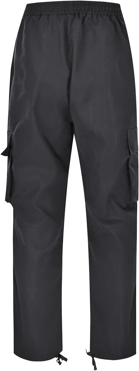 GIERIDUC Men's Lightweight Cargo Pants Sweatpants Athletic Running Fashion Trousers Drawstring Loose Fit Joggers with Pockets