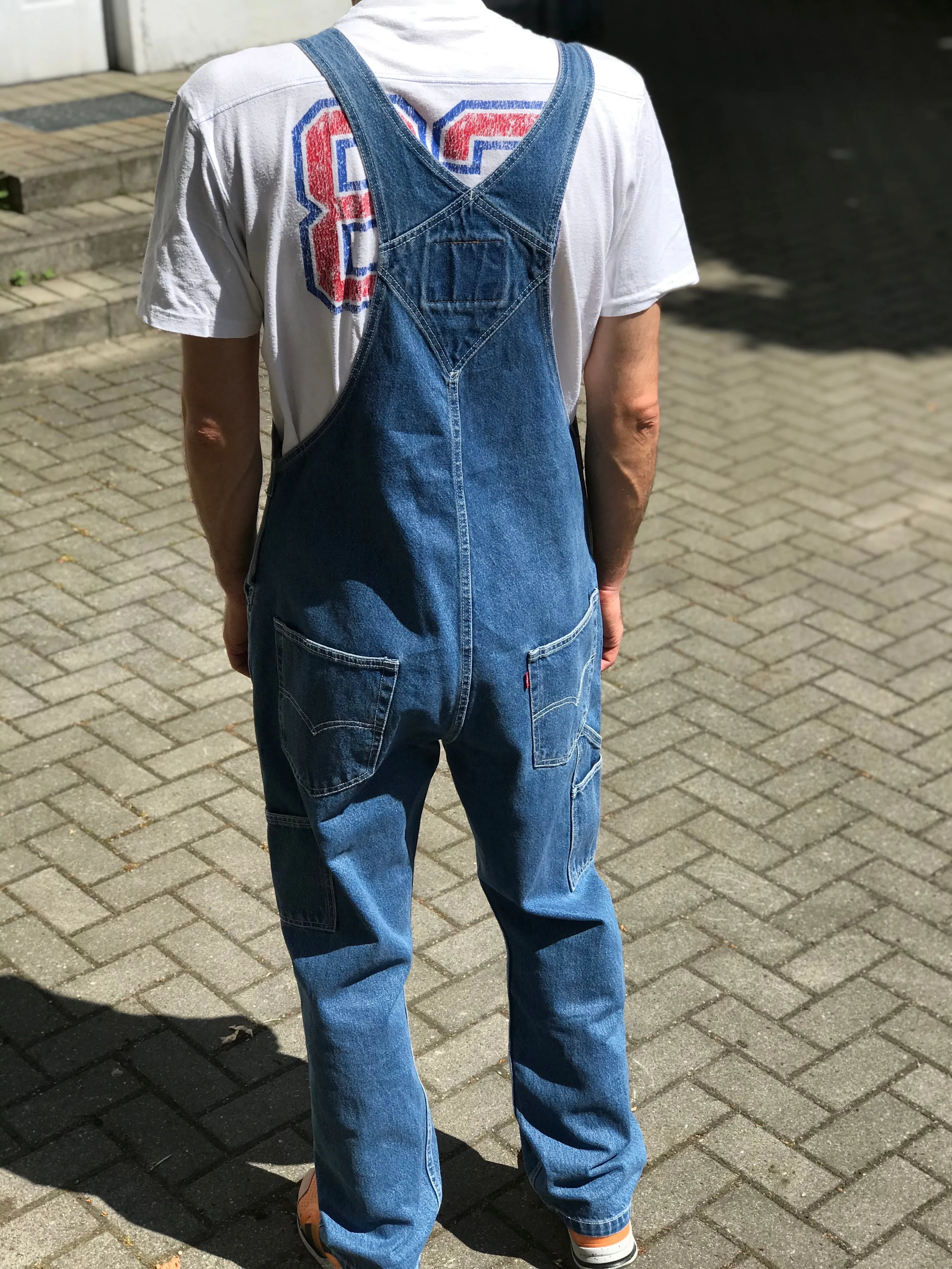 Levis Blue Workwear Dungarees, Men's M