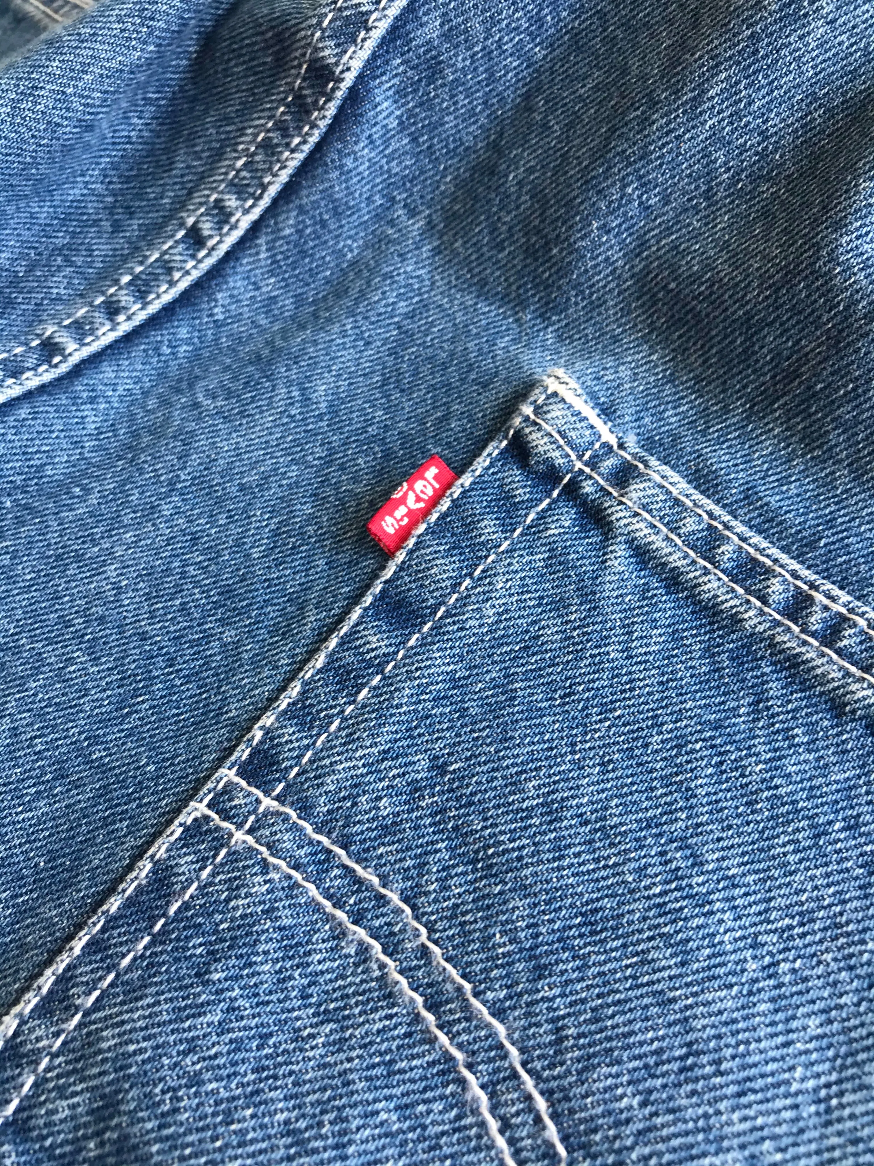 Levis Blue Workwear Dungarees, Men's M