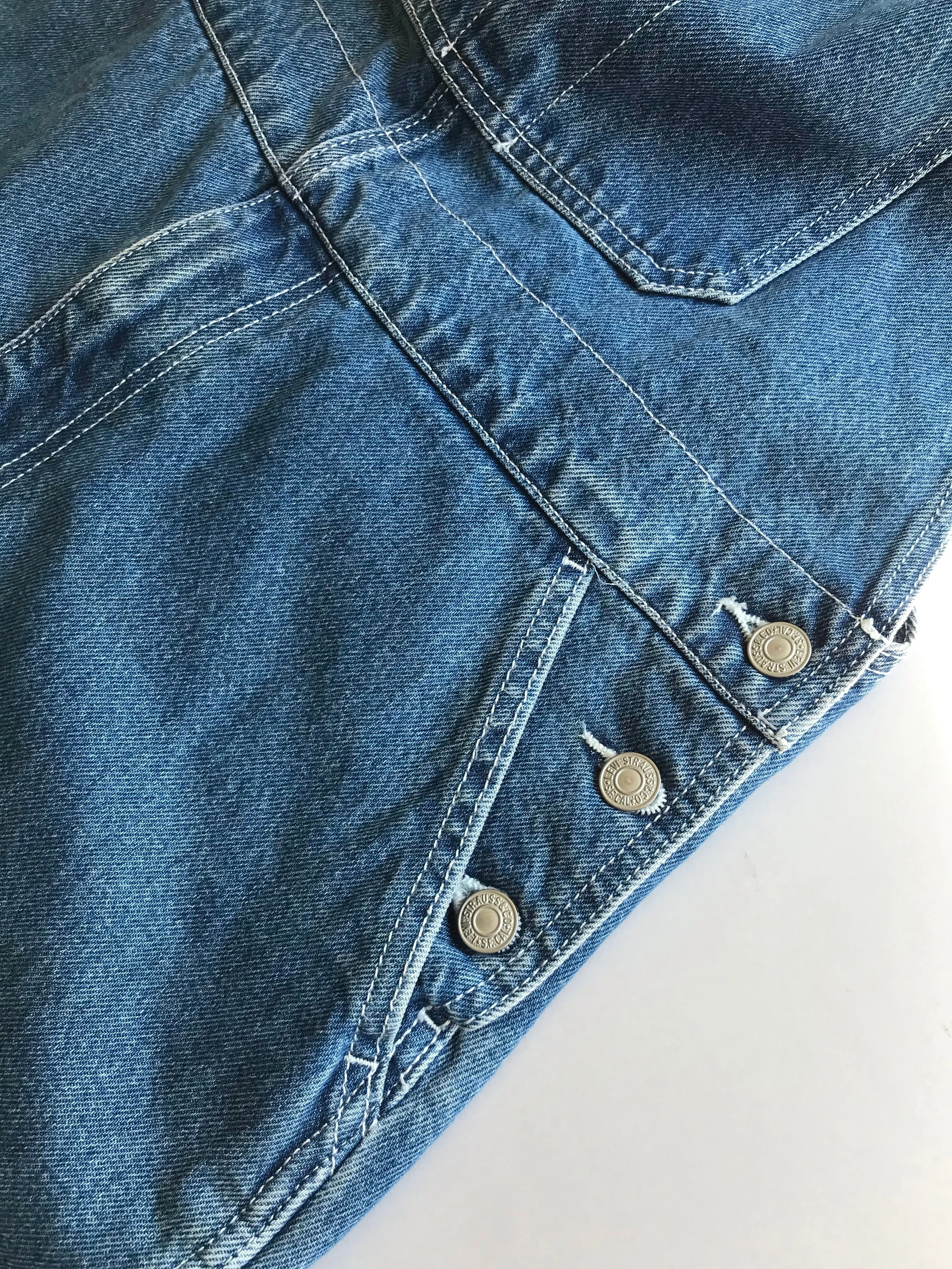Levis Blue Workwear Dungarees, Men's M