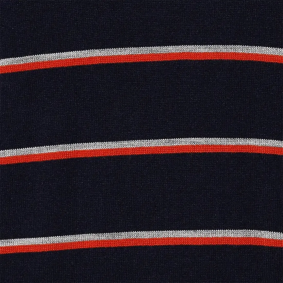 Men Blue Regular Fit Stripe Acrylic Full Sleeve V Neck Collar Sweaters