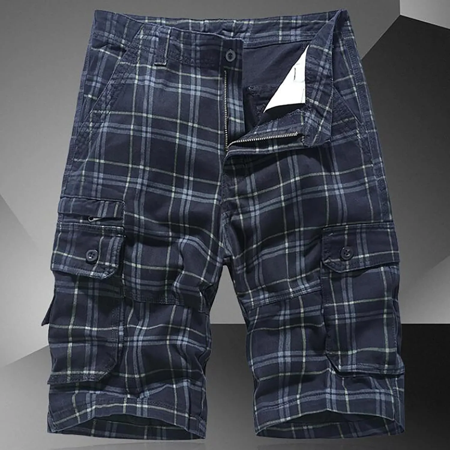 Men Shorts with Multi-Pocket Overalls and Men's Pants Summer Leisure Fashion Men's Pants Mens Cargo Chaps Shorts for