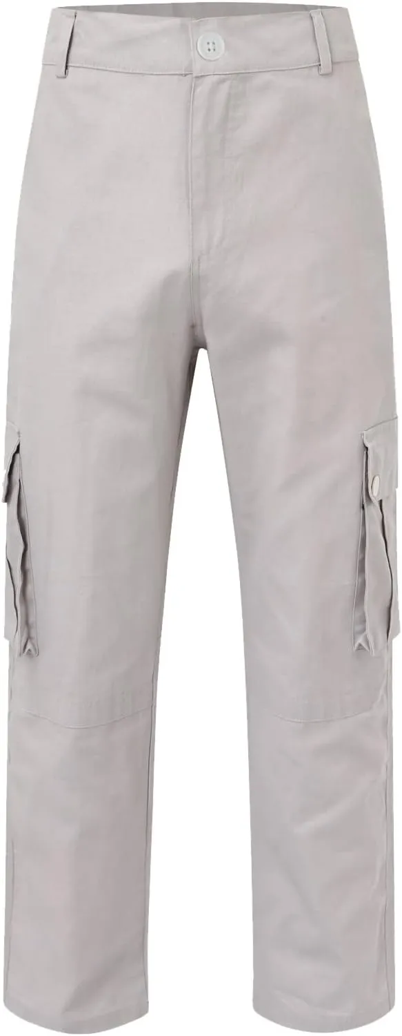 Mens Fashion Hiking Cargo Pants Loose Fit Trousers with Pockets Sports Pants Mens Workwear Overalls Athletic Joggers