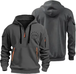Mens Graphic Hoodies Pullover For Oversized Casual Pocket Prints Zip Up Sport Long Sleeve Sweatshirts
