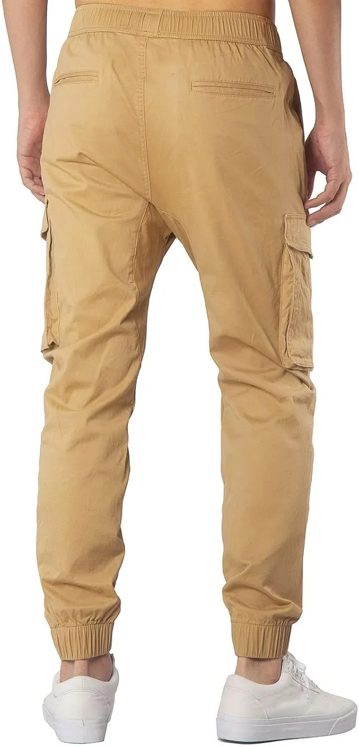MIDOO Mens Cargo Pant Slim Fit Casual Lightweight Jogger Loose Sweatpants Stretch Work Fishing Travel Outdoor Pant Overalls