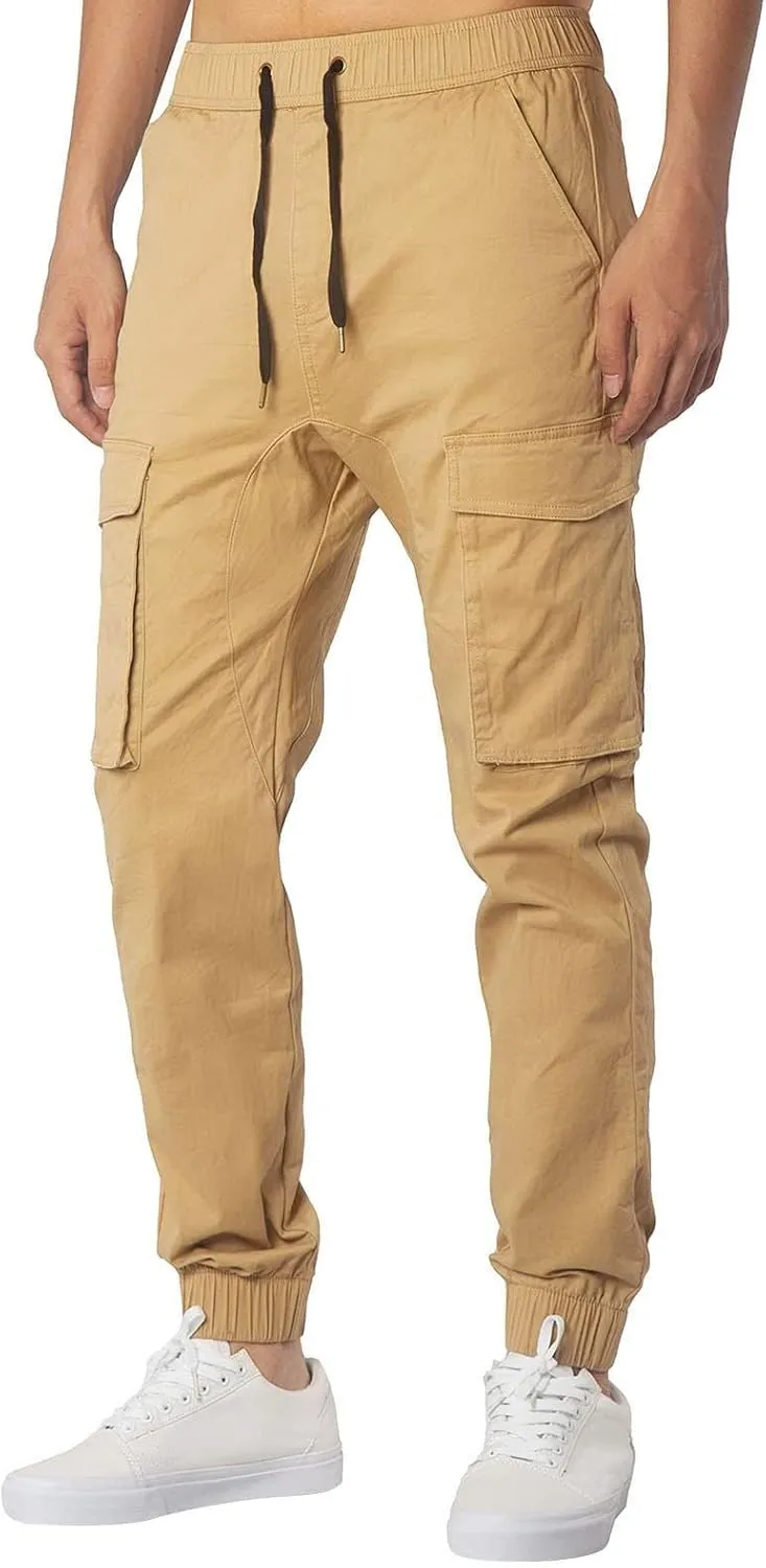 MIDOO Mens Cargo Pant Slim Fit Casual Lightweight Jogger Loose Sweatpants Stretch Work Fishing Travel Outdoor Pant Overalls