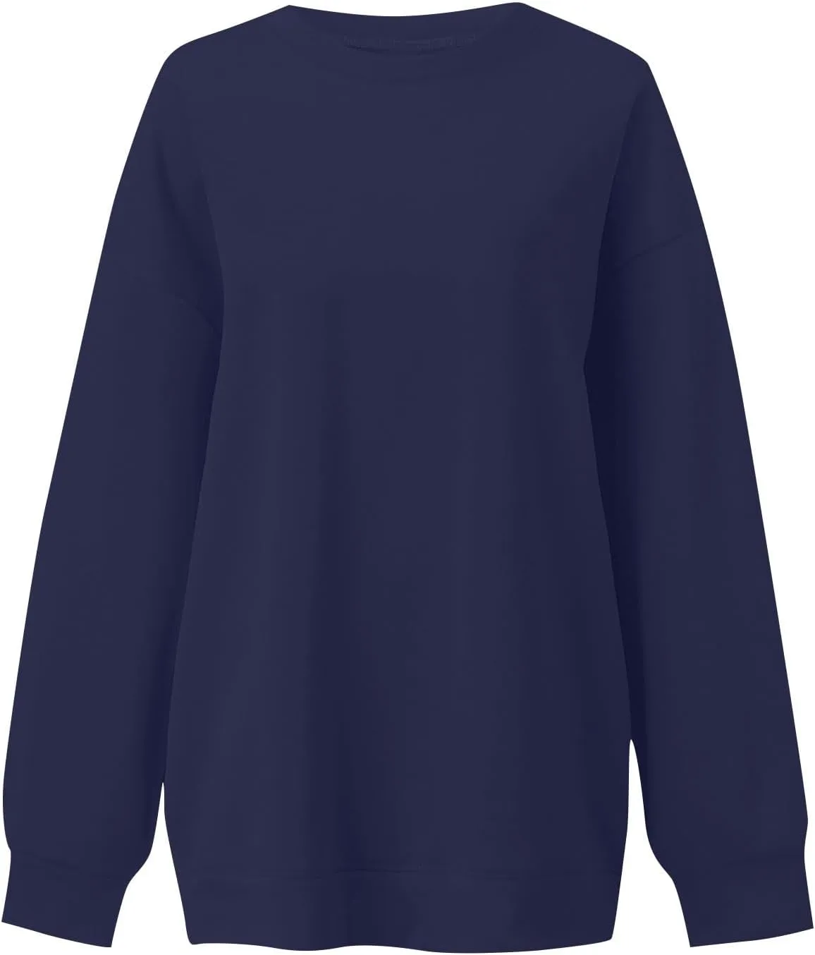Oversized Sweatshirts for Women Loose Crew Neck Long Sleeve Anxiety Hoodies Casual Drop Shoulder Pullover Sweater
