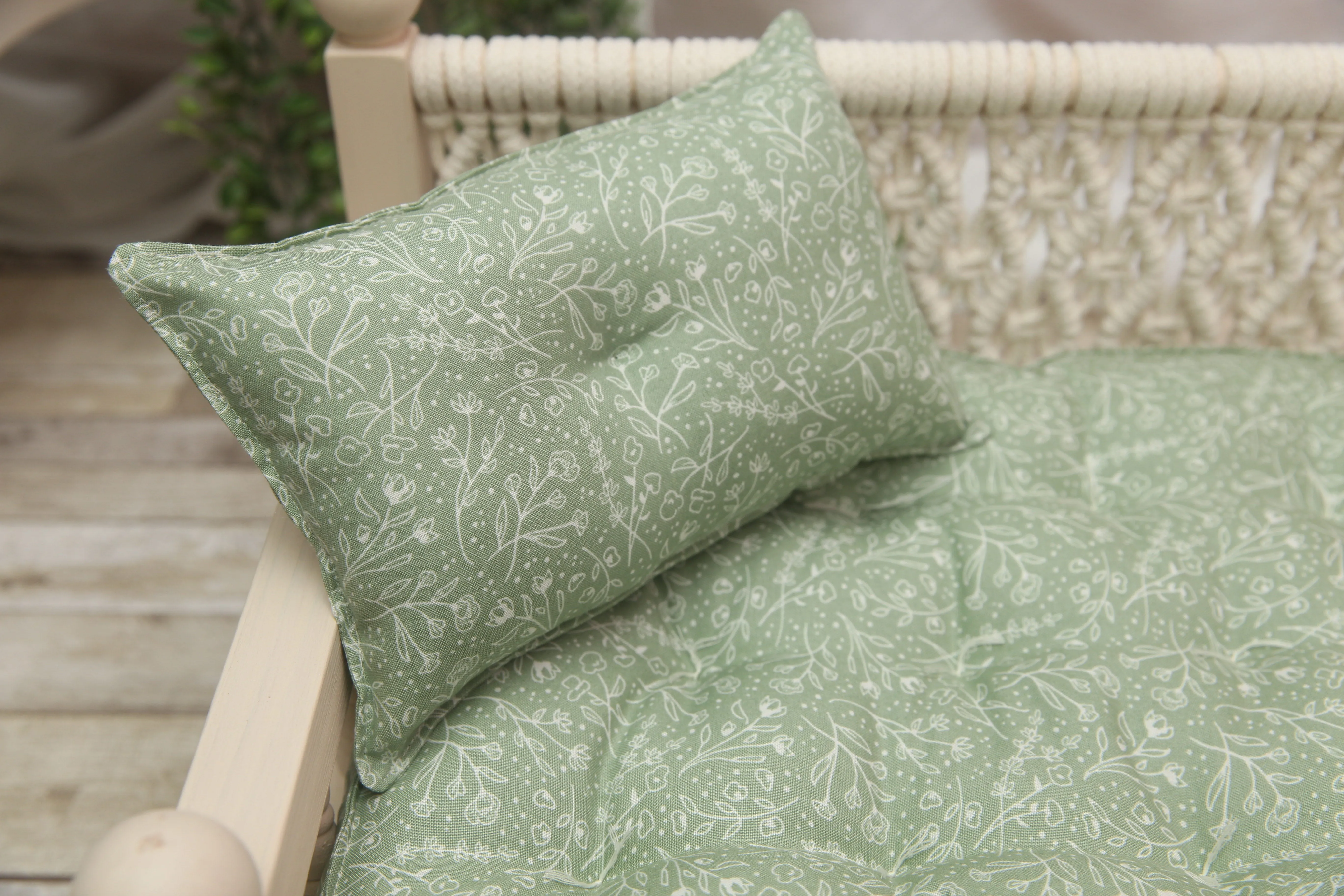 Ready to Ship 11x14 Size- Briley Studio Essentials- Sage Wildflowers- Newborn Mattress