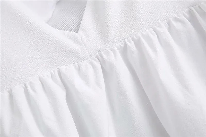 RUFFLED BLOUSE THIN STRAPS