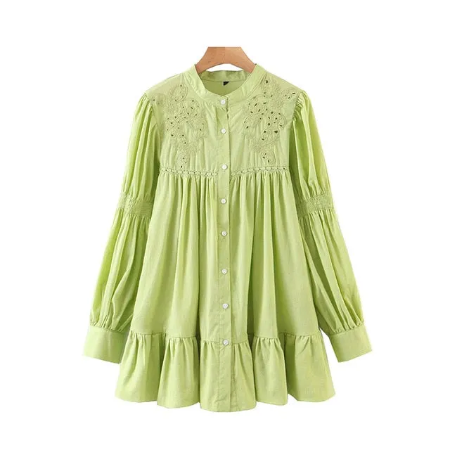 RUFFLED BLOUSE